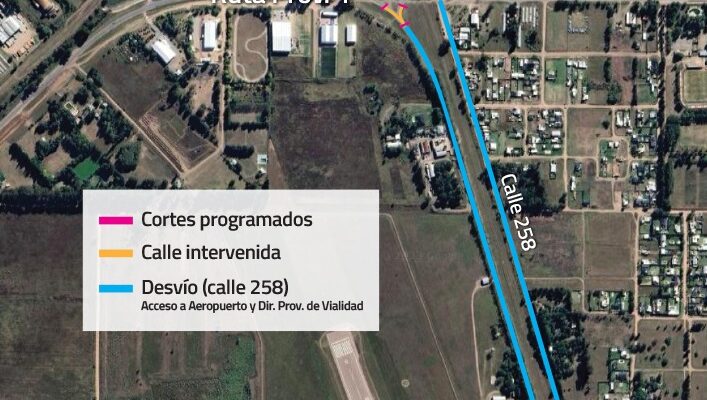 Se interrumpe el tránsito en el Acceso al Aeropuerto Pampanorama24